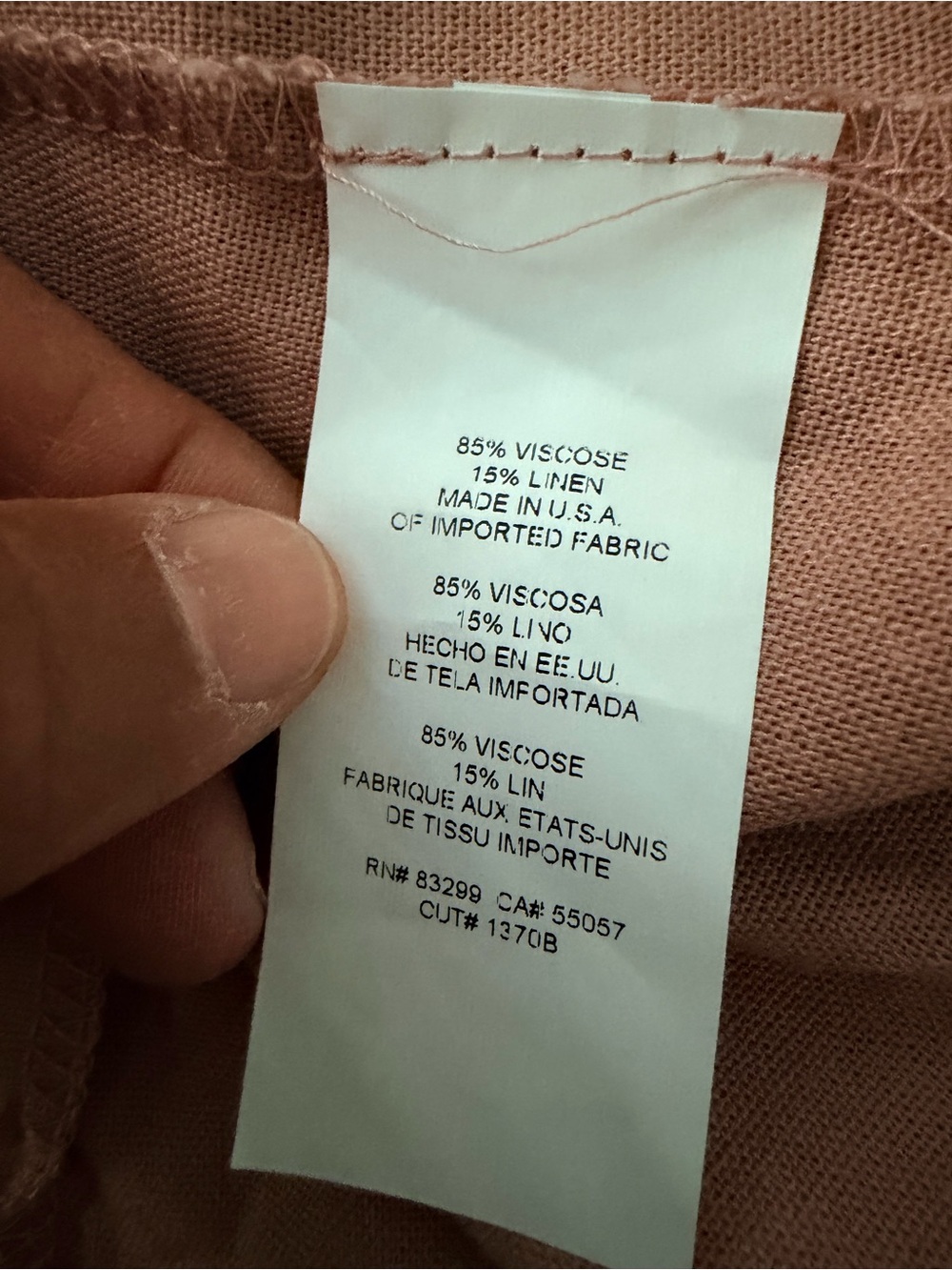 Express Dusty Pink Halter Linen Blend Tank Top - Picture 4 of 4
